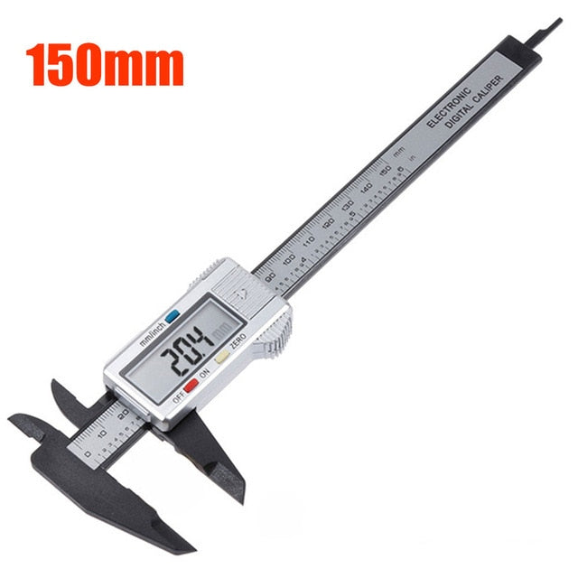 5.9"/150mm Electronic Calipers | 0.1mm Resolution | Imperial & Metric