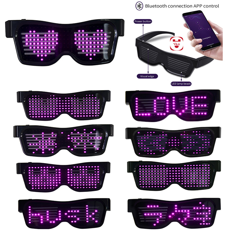 Programmable Animation & Marquee LED Party Glasses