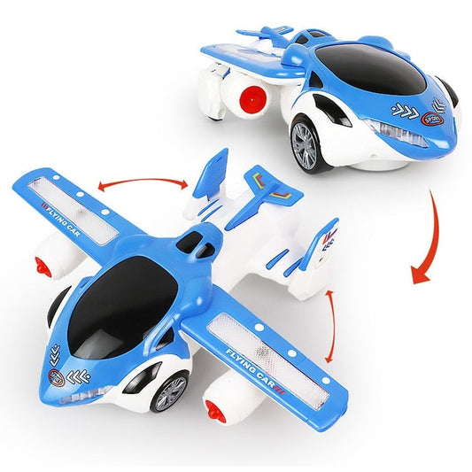 GeminiPlane | Transforming Car/Plane Toy | Light-Up & Powered