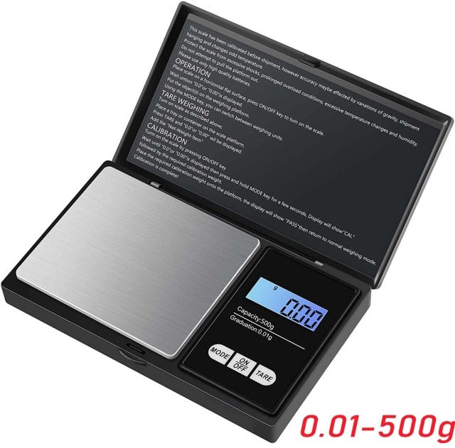 1/100 Precision Digital Scale | 500g | 0.01g Minimum