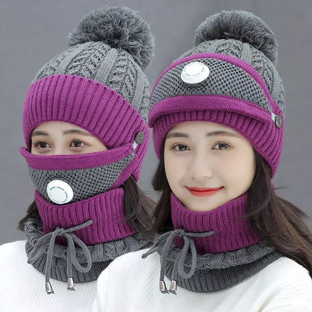 Full Winter Face & Head Cold Protection & Scarf Set - Solutiverse