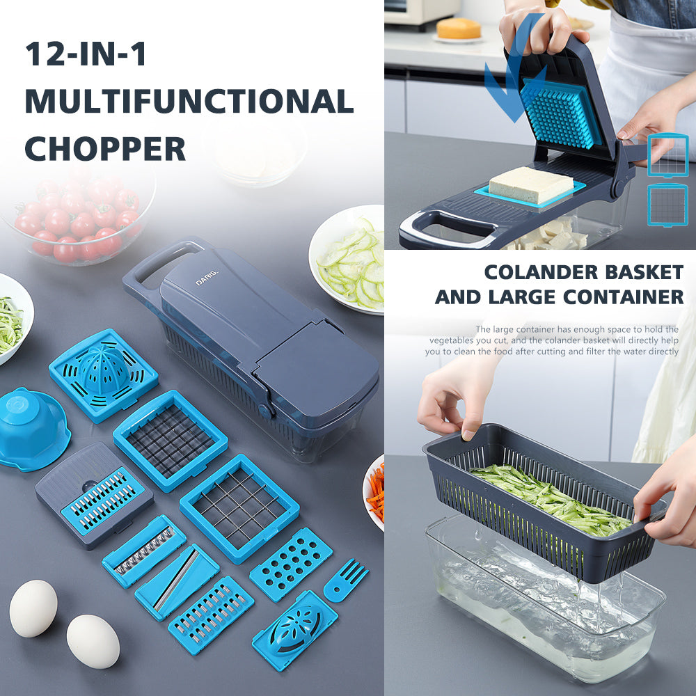12 in 1 Ultimate Kitchen Wizard | Chop, Slice, Grate, Peel and More