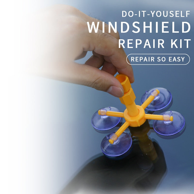 DIY Windshield Crack Repair Kit with Resin Sealant - Solutiverse