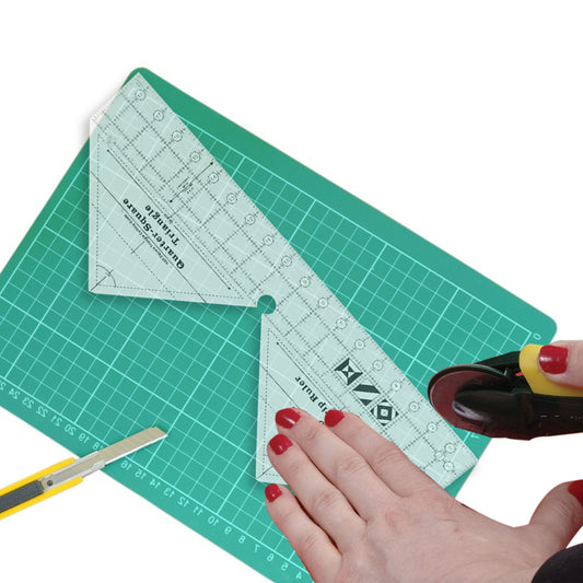 Professional Quilting Ruler | Quarter Square Triangle and 90 Degree