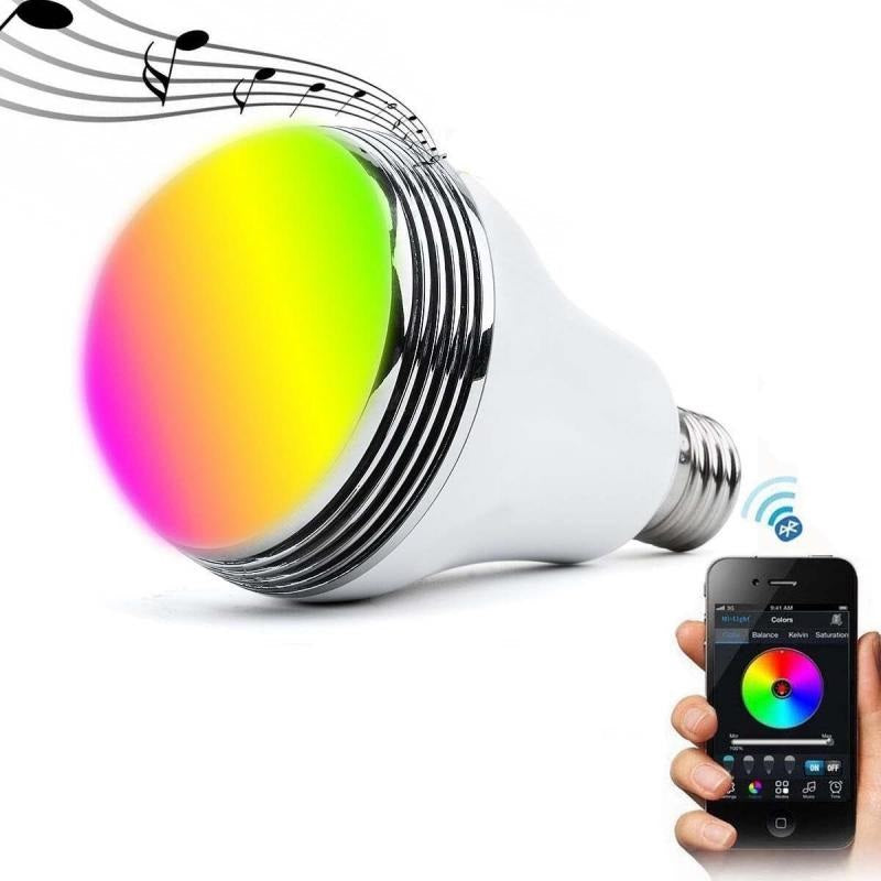 Discreet Bluetooth Speaker | Lightbulb with RGB Control