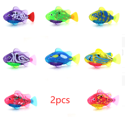 KittyFishy | 2pcs Swimming LED Fish Cat Toy