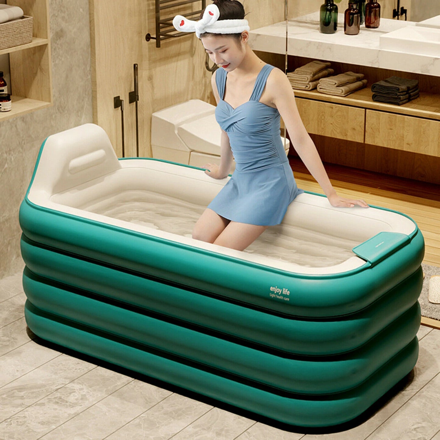 Luxury Camping Bathtub | Adult Sized | Portable | Smart Inflatable