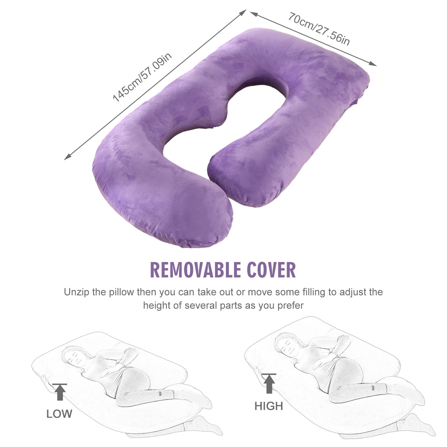 Extra Wide Pregnancy Support Pillow