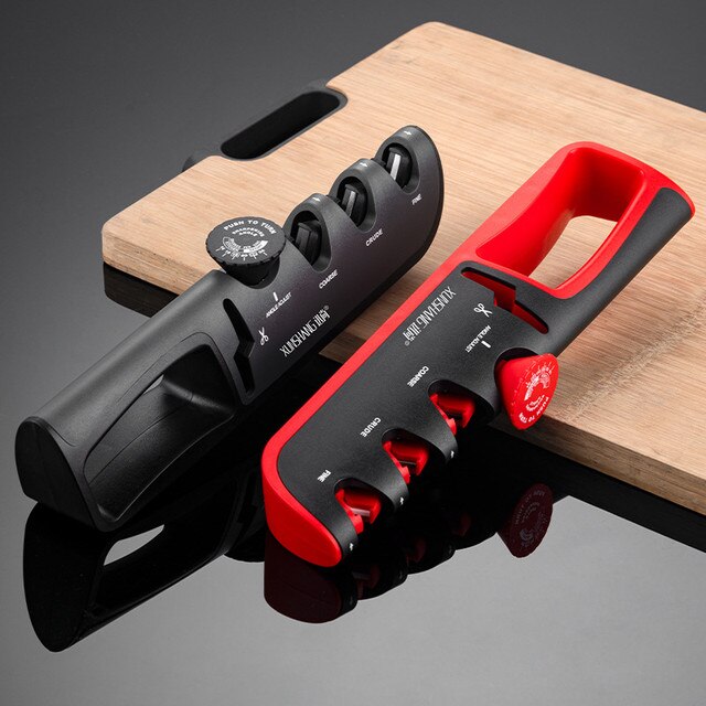 3-Stage Easy Knife and Scissors Sharpener