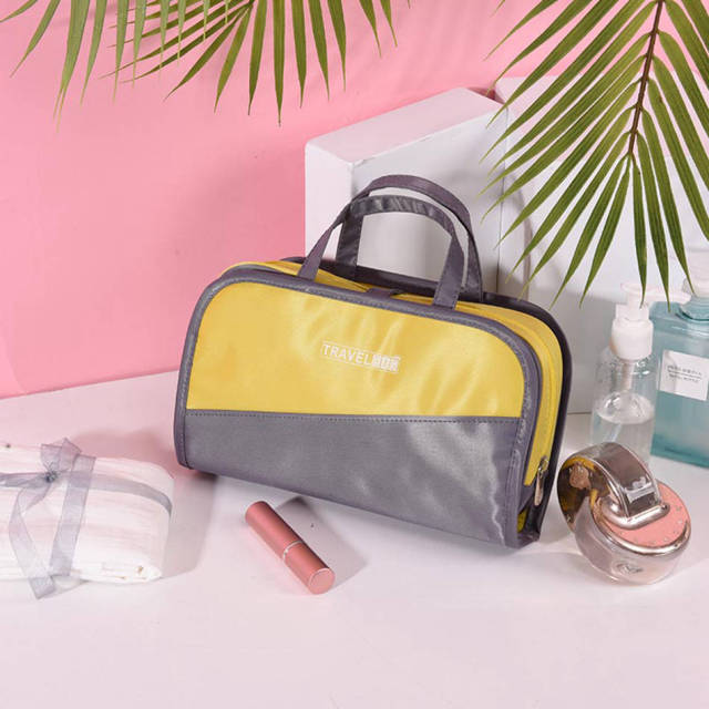 DoubleTrouBag | Two-Layered Water Resistant Toiletry & Cosmetic Bag - Solutiverse