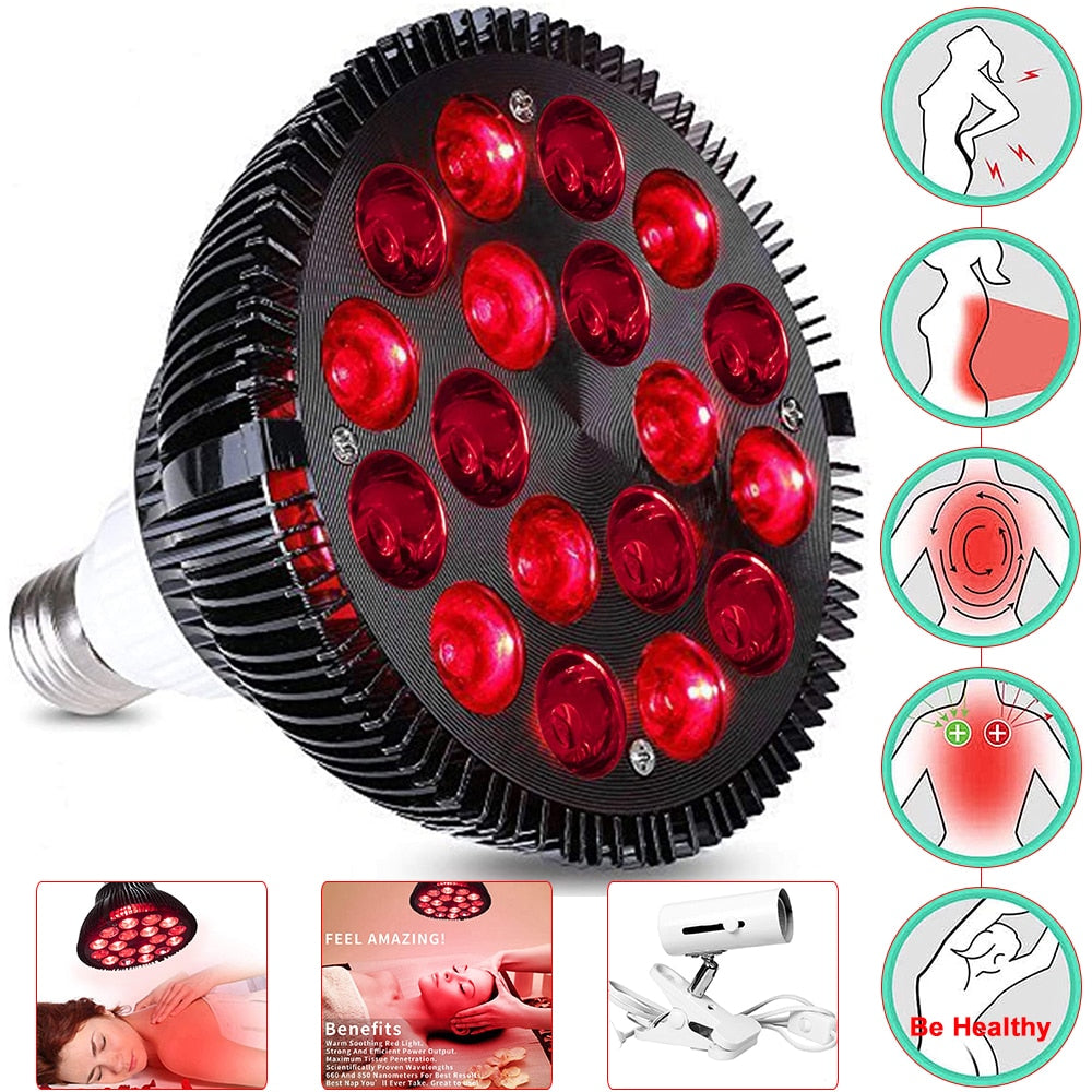 LED Red and Infrared Therapy Light 660nm 850nm / 18 54W - Solutiverse