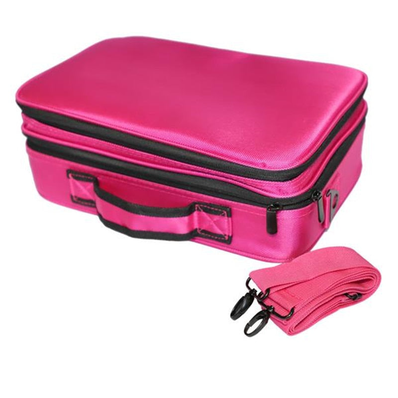 Heavy Duty Cosmetic Case | Professional Grade, High Capacity - Solutiverse