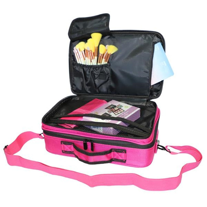 Heavy Duty Cosmetic Case | Professional Grade, High Capacity - Solutiverse