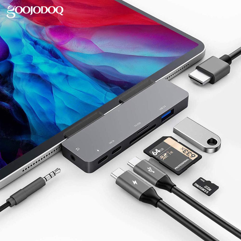 7-in-1 Ultimate iPad & Macbook Hub | HDMI, AUX, USB 3, SD - Solutiverse
