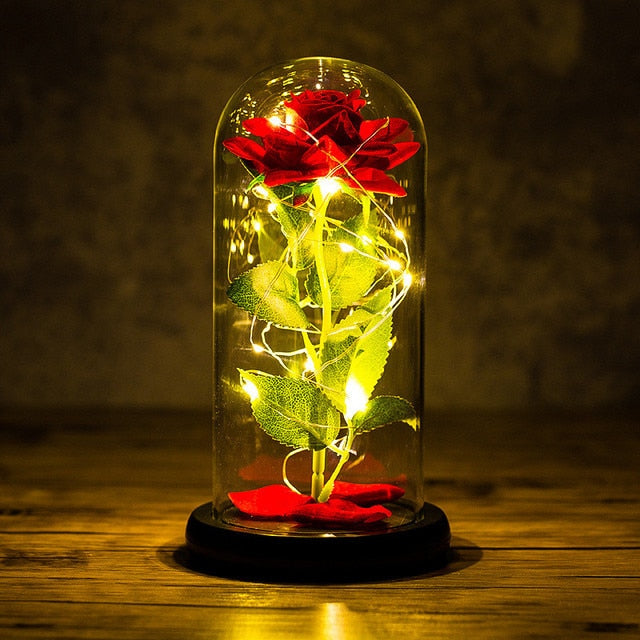 Magical Glass Light Dome Forever Rose | Valentines Day Gift - Solutiverse