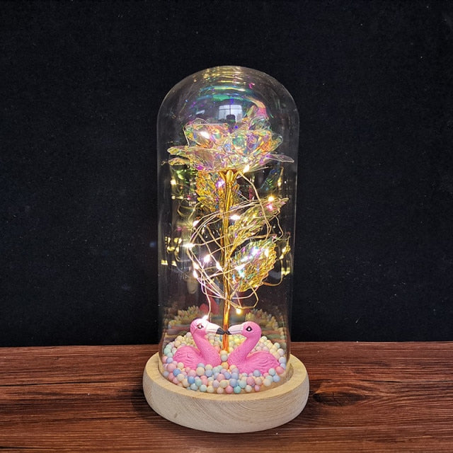 Magical Glass Light Dome Forever Rose | Valentines Day Gift - Solutiverse