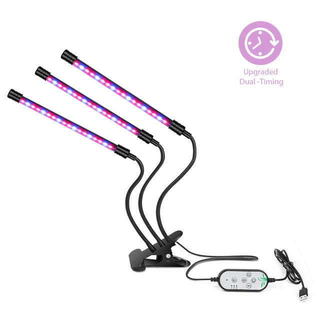 Indoor LED Grow Clamp Lamp | Dual Timer & Spectrum | Single & Multi-Headed