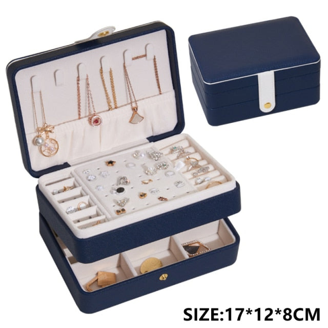 Luxury Jewelery Organizer | Leather | Portable | HIgh Capacity - Solutiverse