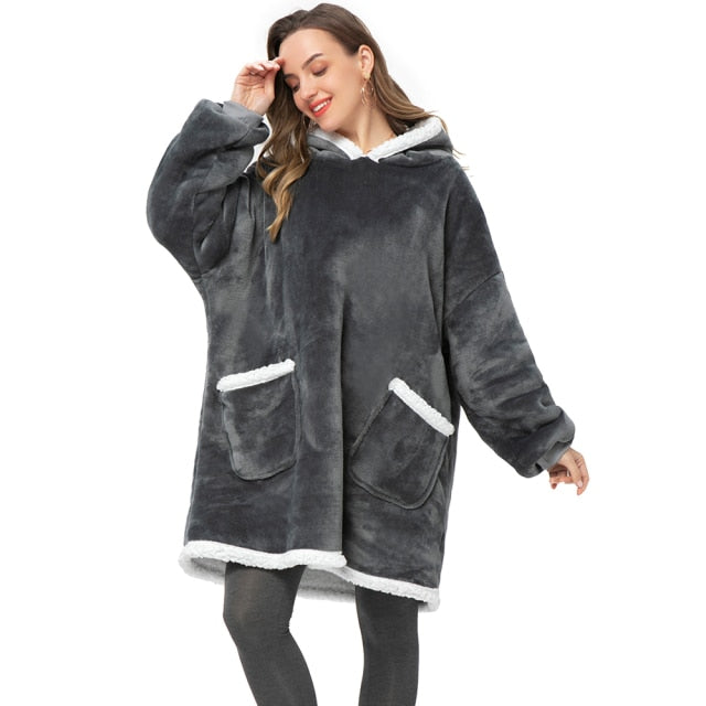 Women's Oversized Ultra-Comfy Super-Hoodies | One Size Fits Most - Solutiverse