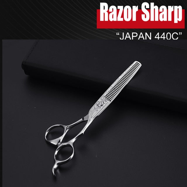 UltimaShears | Japanese 440C Damascus Pro Hair Scissors | Cutting & Thinning