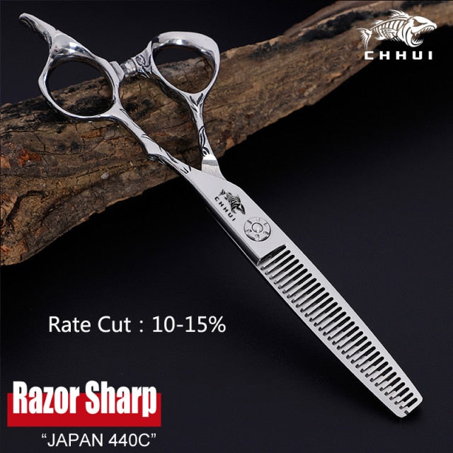 UltimaShears | Japanese 440C Damascus Pro Hair Scissors | Cutting & Thinning