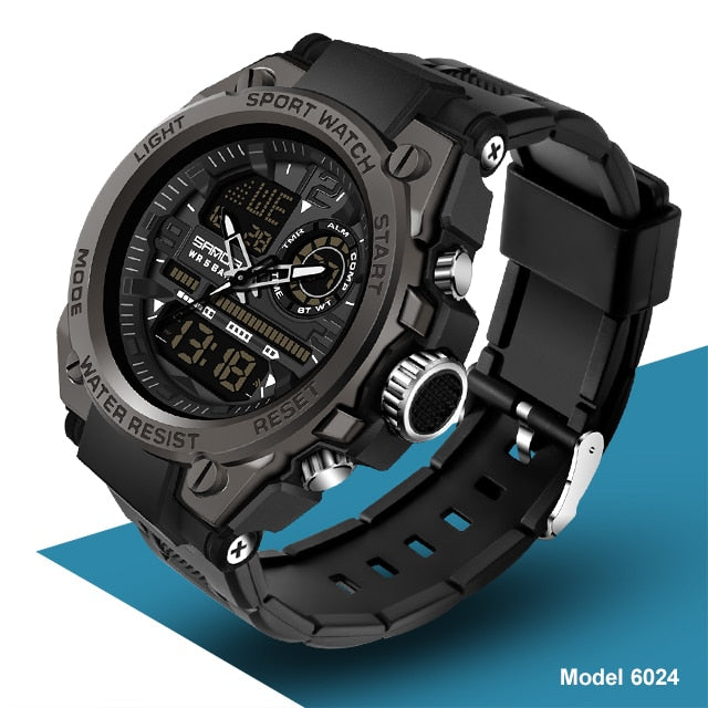 Digital Military Chrono Outdoor Watch with Backlight and Stopwatch - Solutiverse