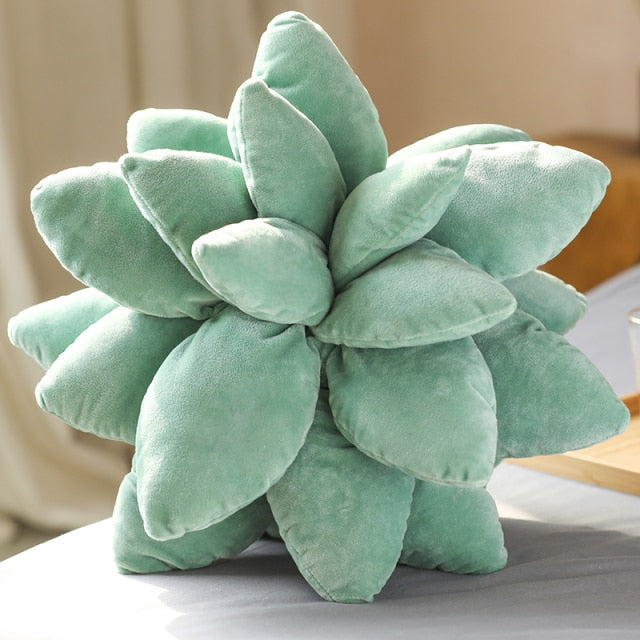 18" Succulent Plant Spiky Plushy Pillows - Solutiverse