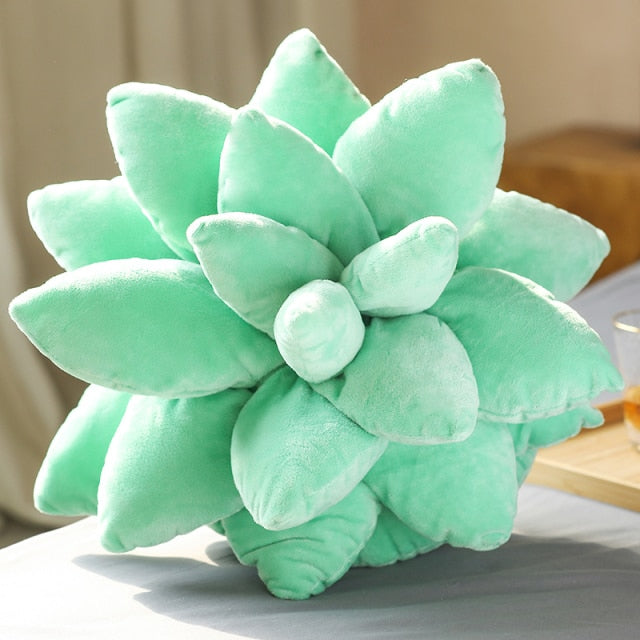 18" Succulent Plant Spiky Plushy Pillows - Solutiverse