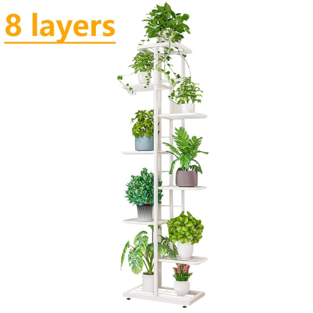 FlowerTower | Vertical Multi-Layered Plant Stand | 5/6/7/8 Levels