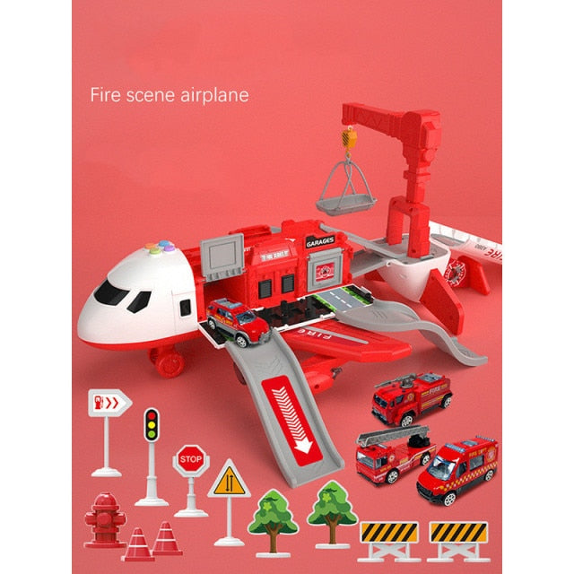 Oversized Airplane Play Center | Portable | Police | Fireman | Construction