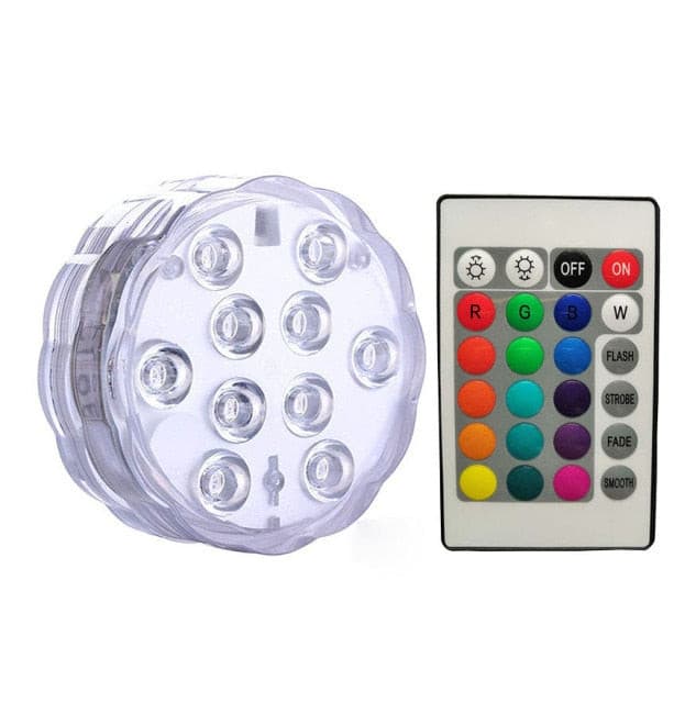 Submersible Remote Controlled Multicolored Pool & Outdoor Lights - Solutiverse