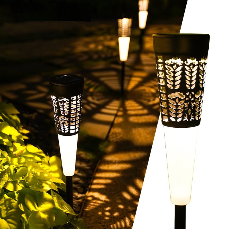 Ornate Patterned Outdoor Path Lights