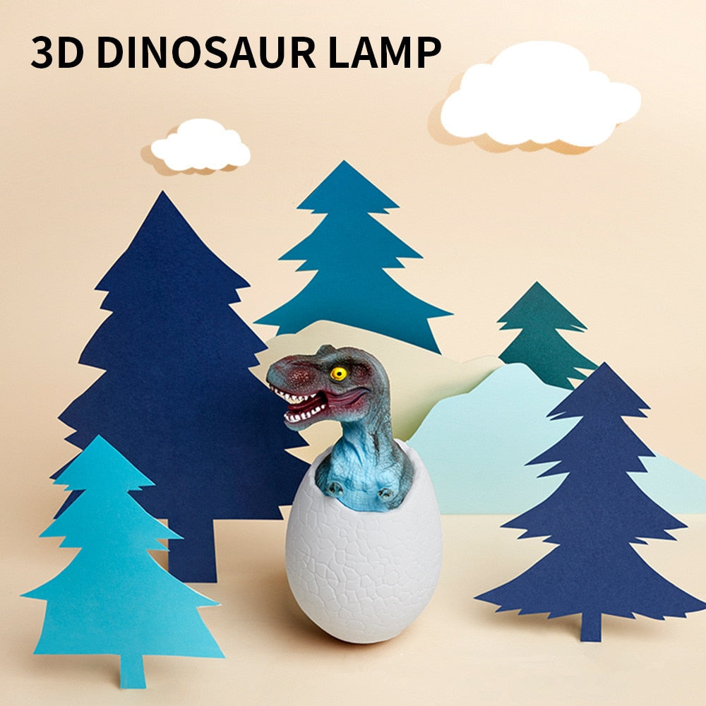 Baby Dinosaur Hatching Night Light | Remote Controlled | 16 Color - Solutiverse