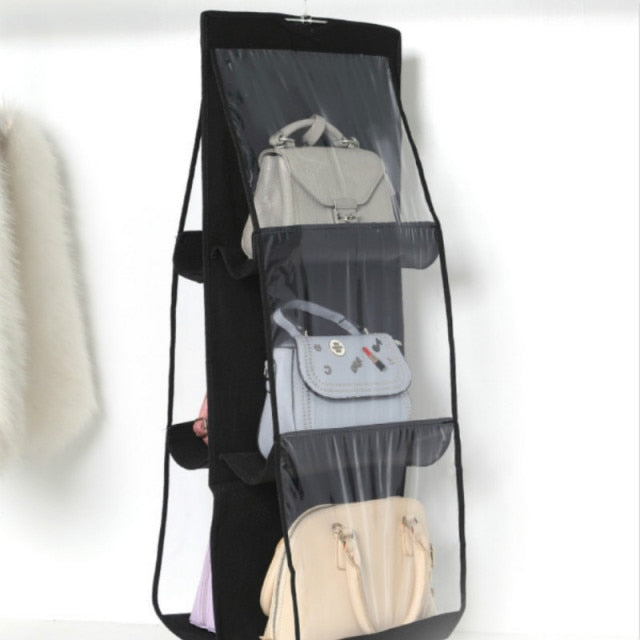 6-Pocket, 3-Layer Hanging Foldable Storage Bags - Solutiverse