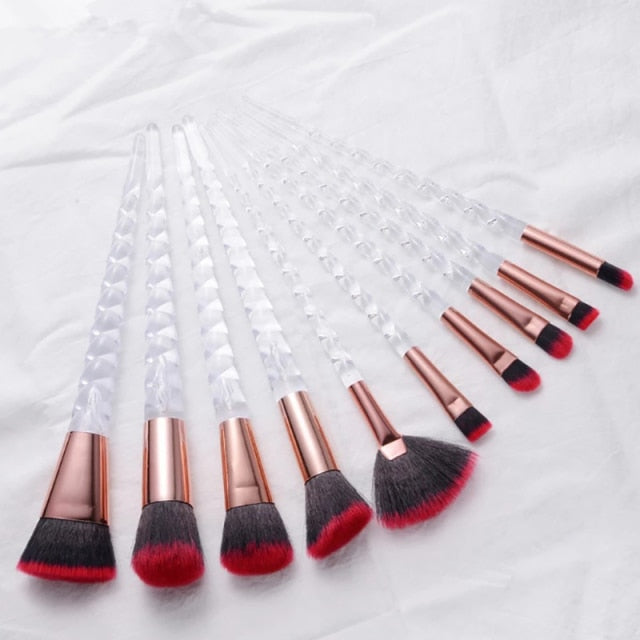 8-Piece Deluxe Makeup Brush Set