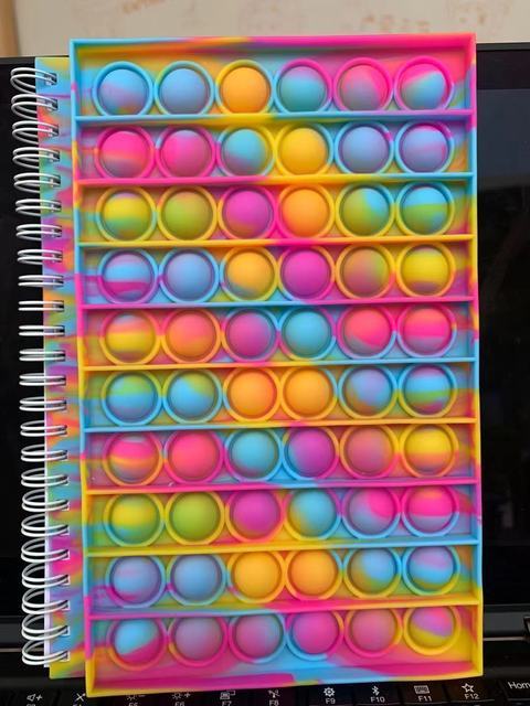 PoppitPad | Fidget Silicon Bubble Notebook | A5 Size