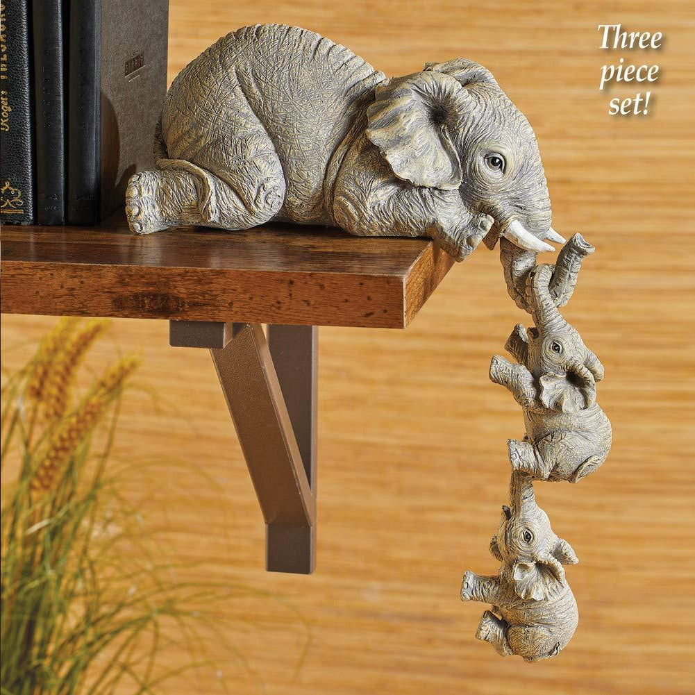 Mama & Baby Elephant Hanging Decor Set | 3pcs