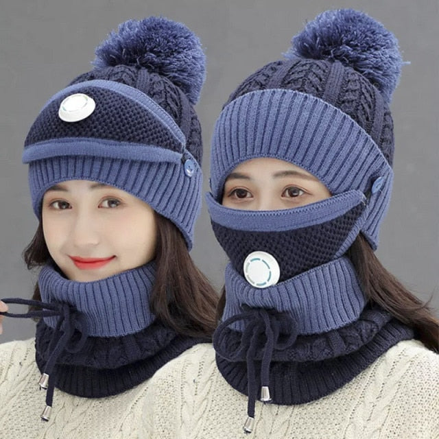 Full Winter Face & Head Cold Protection & Scarf Set - Solutiverse