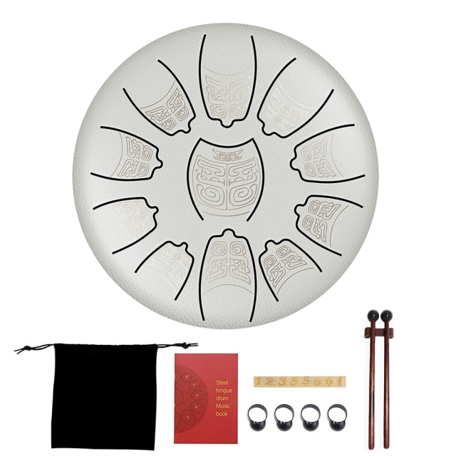 Chinese Meditation Drum | 6" Steel Tongue Drum