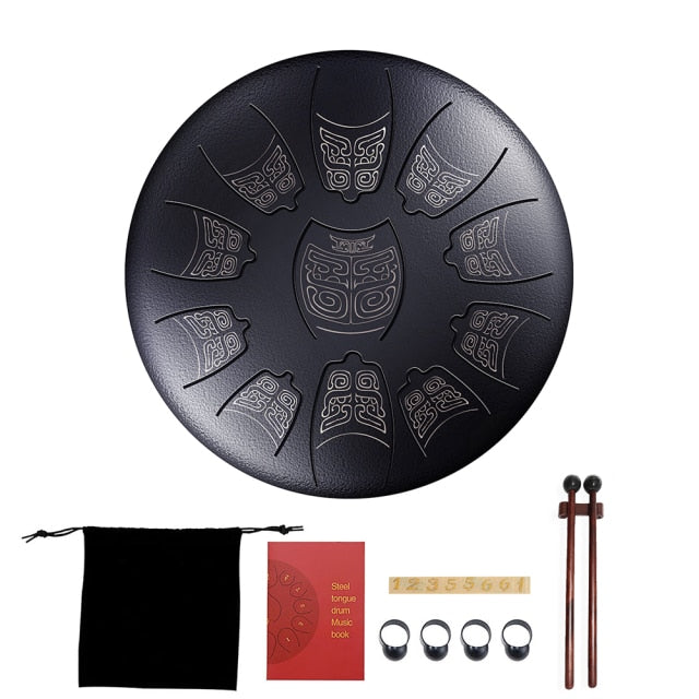 Chinese Meditation Drum | 6" Steel Tongue Drum
