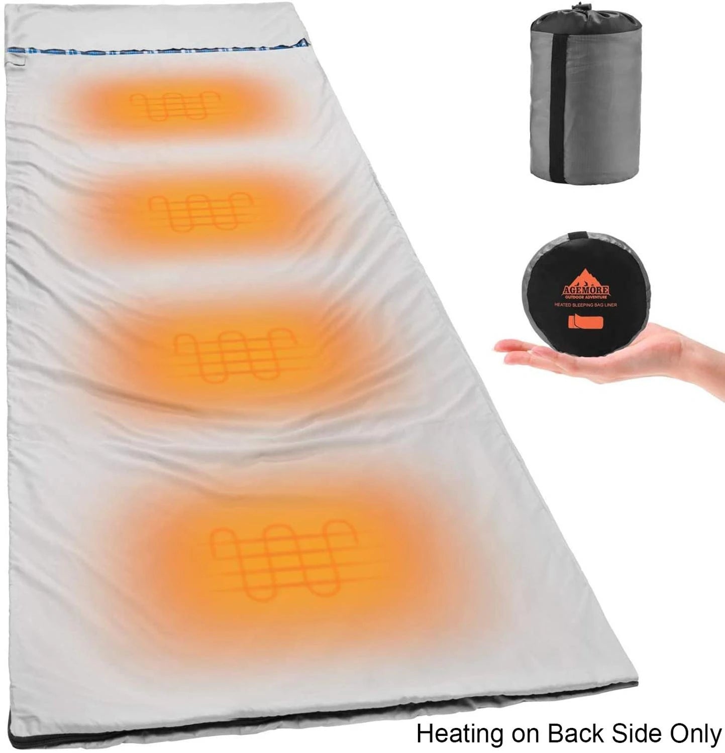 Portable Electric Heated Sleeping Bag Liner