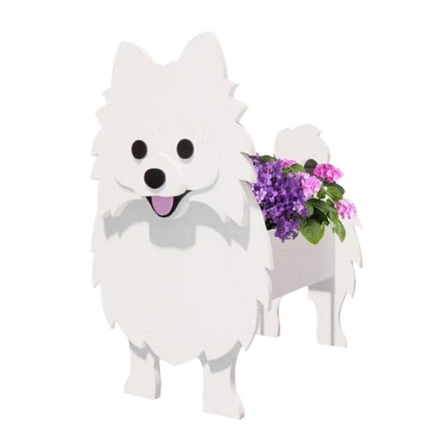 Wooden Cartoon Dog Planter | Garden & Flower