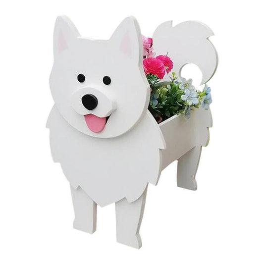 Wooden Cartoon Dog Planter | Garden & Flower