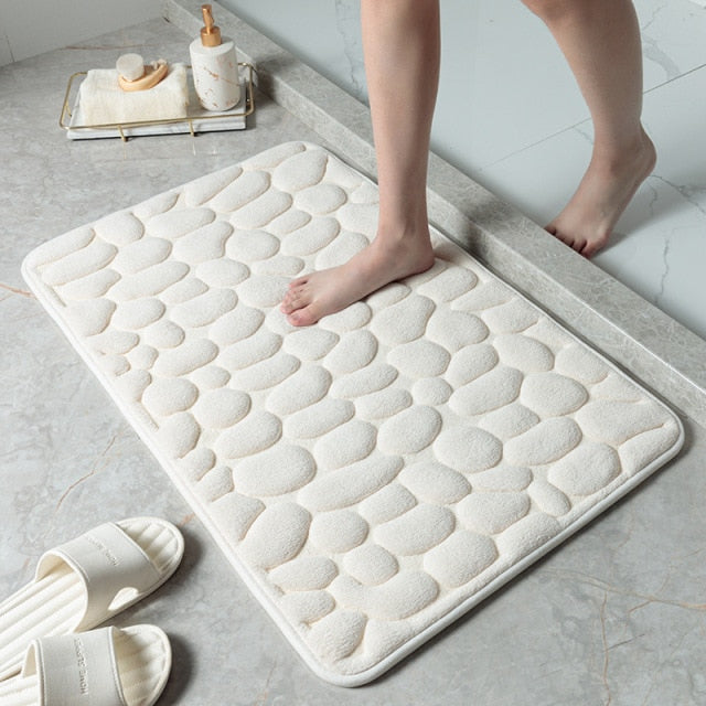PebblePatter | Cushy Soft Absorbent Bath Mat - Solutiverse