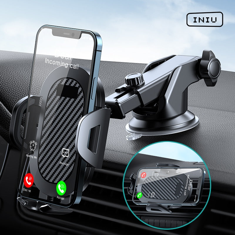 2-in-1 Snug Smartphone Clamp for Cars | Windshield and Vent Mounted