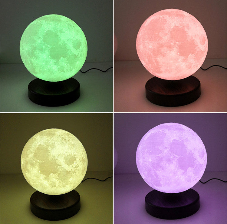MagicMoon | 16 Color Remote Control Magic Levitating Moon Lamp - Solutiverse