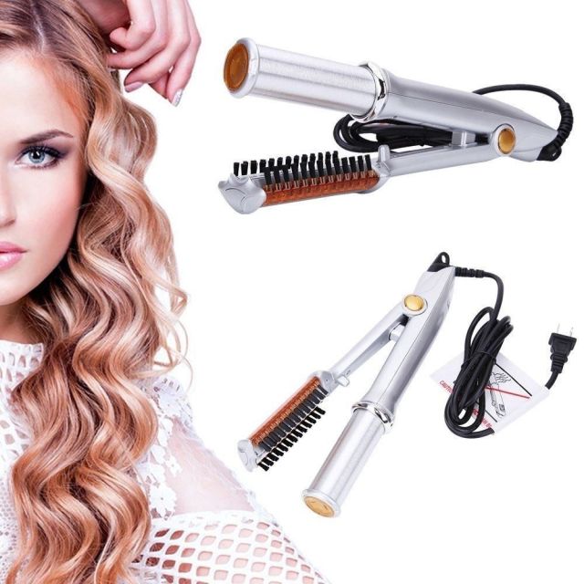 Professional Grade 2-Way Hair Straightening and Curling Iron - Solutiverse