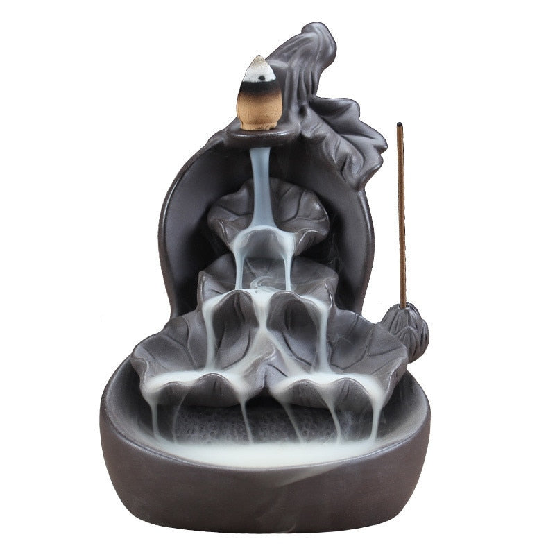LotusGourd | Meditation Waterfall Incense Holder | Cone & Stick