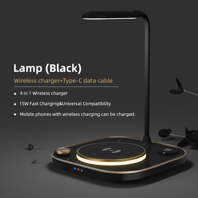 4-in-1 Wireless Charger for Apple, Samsung & Huawaei - Solutiverse