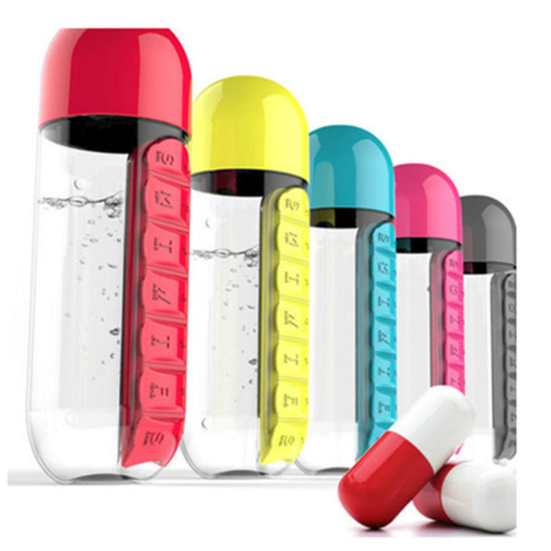 HealthBottle | Daily Pill Organizer and 20oz Water Bottle